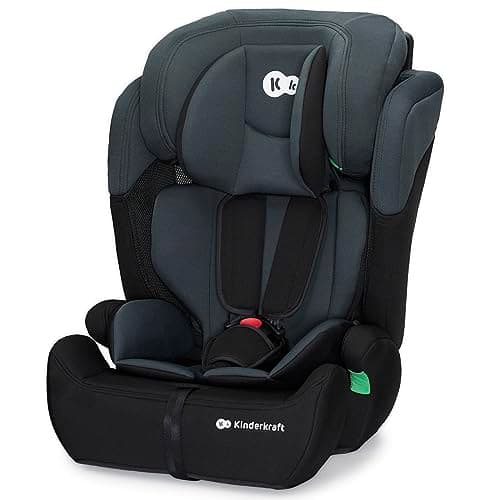 Image of Kinderkraft Comfort UP Car Seat, I-Size Booster Child Seat, with 5 Point Harness, Adjustable Headrest, for Toddlers, Infant, Group 1/2/3, 9-36 Kg, Up to 12 Years, Black