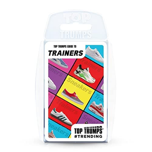 Image of Top Trumps – Guide to Trainers Card Game | 30 Iconic Sneakers & Trainer Trends | Educational Fun for Kids & Adults (Ages 6+) | Travel-Friendly Game