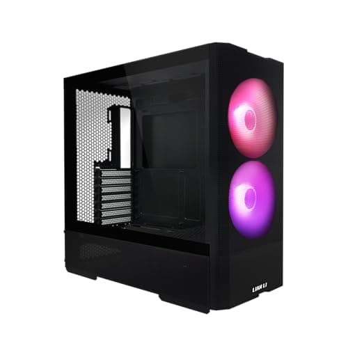 Image of LIAN LI LANCOOL 207 Compact ATX RGB Gaming Computer Case, Airflow Optimized Mesh Panels Tower Chassis w/ 2x140mm ARGB,2x120mm PWM Fans Pre-Installed, USB Type-C Port, Tempered Glass Side Panel (Black)