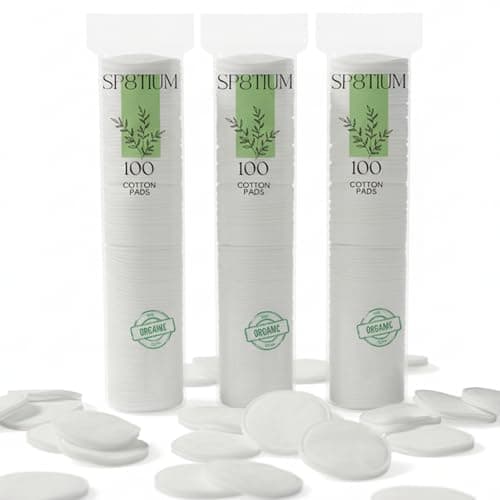 Image of SP8TIUM Cotton Pads Cotton Wool Pads Non-Fleecing No Shed Makeup Remover (300 Pack)