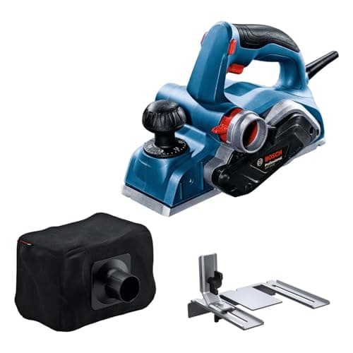 Image of Bosch Professional Portable Planer GHO 20-82 (Power 700 W, Right- and Left-Handed Operation, incl. Assembly Wrench, Parallel Guide, dust Bag)