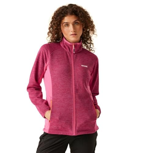 Image of Regatta Womens Highton IV Full Zip Fleece Jacket Flamingo Pink 14 UK