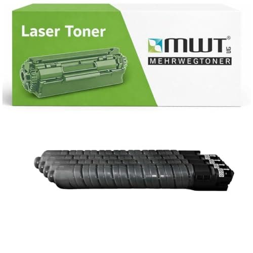 Image of Mehrwegtoner Toner 4X Compatible with Ricoh Aficio MPC3002 MPC3502 Replaces 841651 842016 Black with 15% More Performance