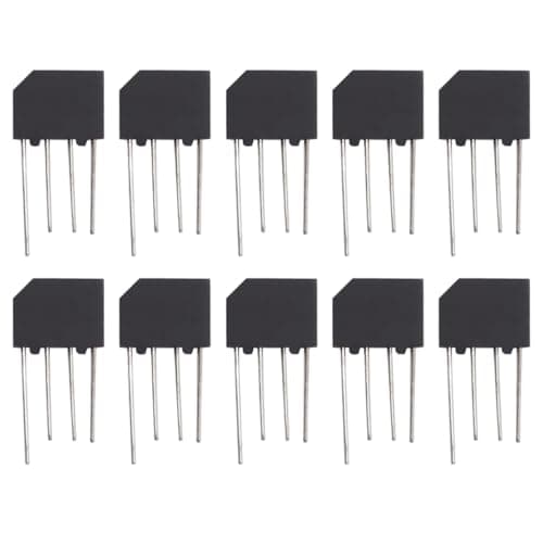 Image of Voyoo 10Pcs KBP206 Bridge Rectifier Diode 2A 600V KBP-4 Single Phase Full Wave 2 Amp 600 Volt Electronic Silicon Diodes