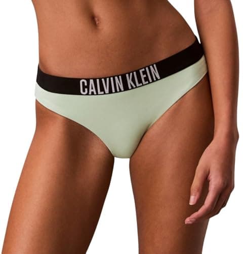 Image of Calvin Klein Women Bikini LV00Q61221 Swim Bottoms, KHAKI (Spray), M