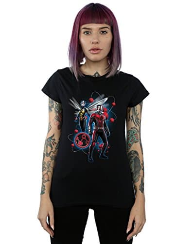 Image of Marvel Women's Ant-Man and The Wasp Particle Pose T-Shirt Black X-Large