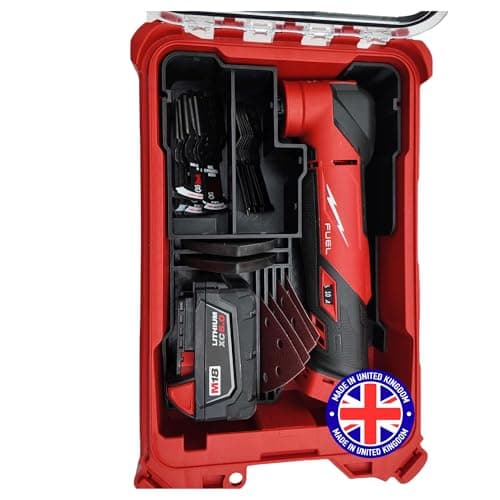 Image of Milwaukee Packout Compatible Liner Organiser for Packout Compact Box (48-22-8435) – Precision Rigid Insert for M18 Multitool Organizer (Insert Only, Tools & Box Not Included)