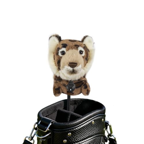 Image of Scott Edward Golf Club Cover Fit Well for Hybrid and Fairway Wood Golf Club, Funny Cute Animal Design Soft Functional Golf Headcover Stylish Protection for Your Clubs for Men and Women(Leopard)