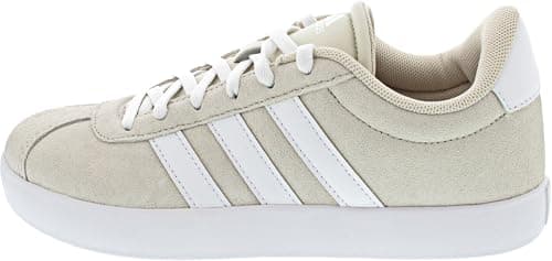 Image of adidas Unisex Kids VL Court 3.0 Shoes Kids, Aluminium/Cloud White/Aluminium, 3 UK
