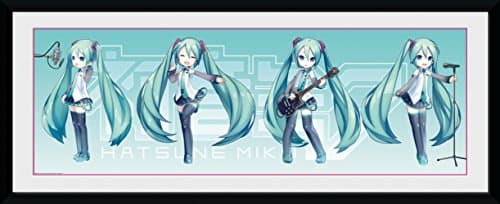 Image of GB eye "Hatsune Miku-Hatsune Chibi" Framed Print, Multi-Colour, 30 x 75 cm