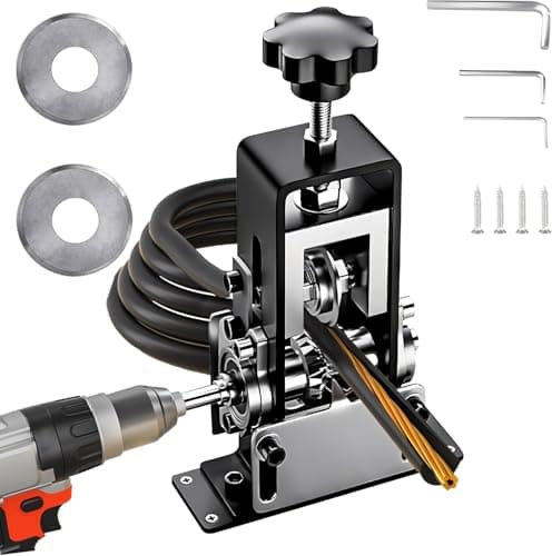 Image of Wire Stripping Machine, Manual Copper Wire Stripping Machine for 1-20mm Wire/Cable Recycling, Drill Powered Scrap Wire Stripper Tool with Adjustable Feed Hole and Hand Crank