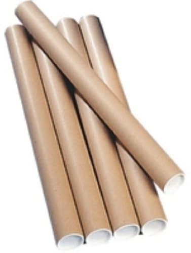 Image of Ambassador PT-076-15-0450 Cardboard Postal Tube Box of 12 - 76mm x 450mm diameter, Brown