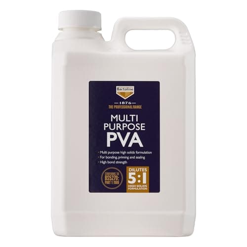 Image of Bartoline 1876 PVA Adhesive 2.5L – Multi-Purpose Primer and Bonding Agent for Plastering, Sealing and Porous Surfaces High Strength, Fast Drying Formula