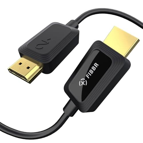 Image of FIBBR 8K HDMI Fiber Optic Cable 10M, 48Gbps 8K@60Hz, 4K@120Hz/144Hz HDR eARC Dolby Atmos HDCP 2.2&2.3 Compatible with PS5, Xbox Series X, PC, TV