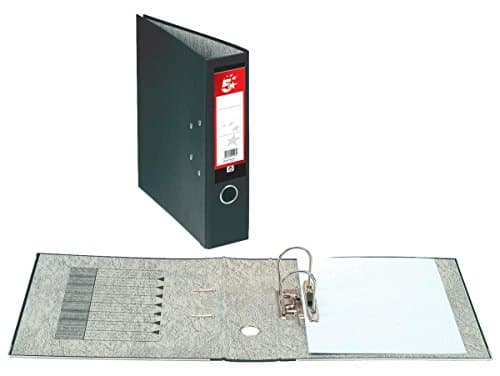 Image of 5 Star Office Lever Arch File 70mm Foolscap Black [Pack 10]