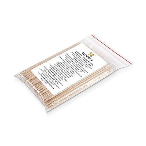 Image of Bluesky 100 Wooden Cuticle Pushers Orange Wood Sticks, Double End, Nail Cleaner Tool, 11.5 cm/4.5 Inches
