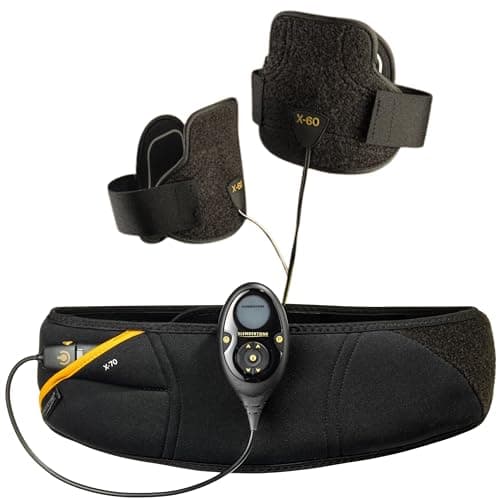 Image of Slendertone For Men abs7 Toning Belt with Bicep and Tricep Arm Toner, Black, 69-119cm, 27-47cm, 9200-2003, Abs7 Toning Belt With Bicep and Tricep Arm Toner