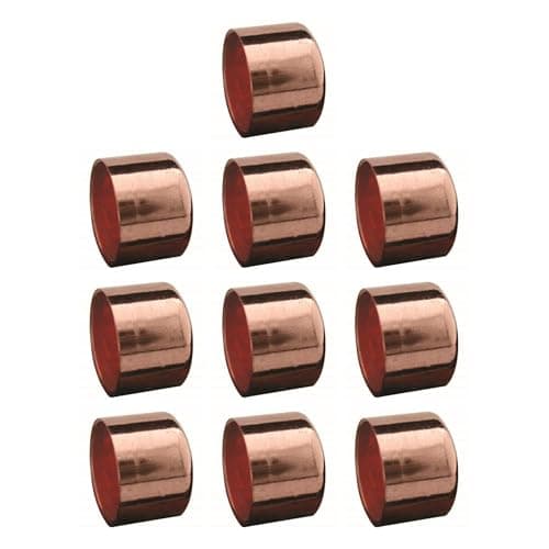 Image of 22mm Copper End Feed Stop End Cap - Bag of 10 (22mm)