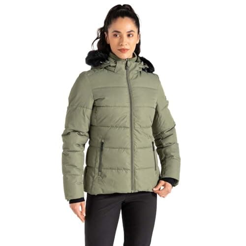 Image of Dare 2B Womens/Ladies Glamorize V Ski Jacket (14 UK) (Olivine Green)
