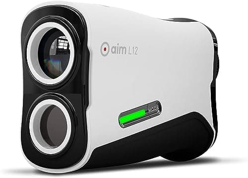 Image of GOLFBUDDY Aim L12 Laser Rangefinder with Slope Compensation, Ergonomic, Light Weight, Easy Pin Finder Mode, Vibration Alert, 6X Magnification, Hard Case