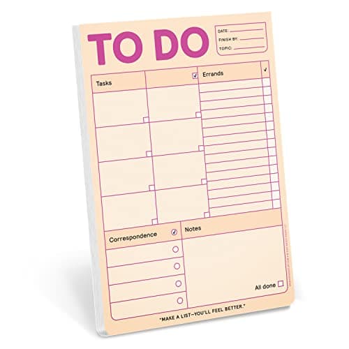 Image of Knock Knock To Do Pad, Tasks List Pad, 6 x 9-inches (Pastel Edition)