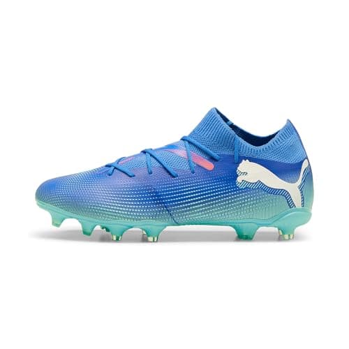 Image of PUMA Unisex Adults Future 7 Match FG/AG Soccer Shoe, BLUEMAZING-PUMA White-Electric Peppermint, 8 UK