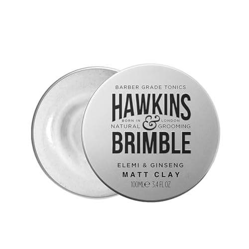 Image of Hawkins & Brimble Matt Clay 100ml/3.4 fl oz - Non Greasy Matte Hair Styling For Men Softens Repairs Allows for Restyling | Our Acclaimed Subtle Signature Scent