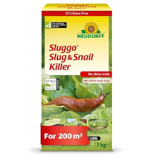 Image of Neudorff Sluggo Slug & Snail Killer – Effective slug control against slugs and snails. No slime traces and no visible dead slugs. For 200 m², 1 kg