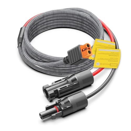 Image of 16Ft Solar to XT60i XT60 Extension Cable for Anker SOLIX F2000 C1000 C300 Generator BLUETTI AC2A AC70 AC50B Elite 200 100 V2 EcoFlow Delta/River 2 Portable Power Station Power Adapter 5M Charging Wire