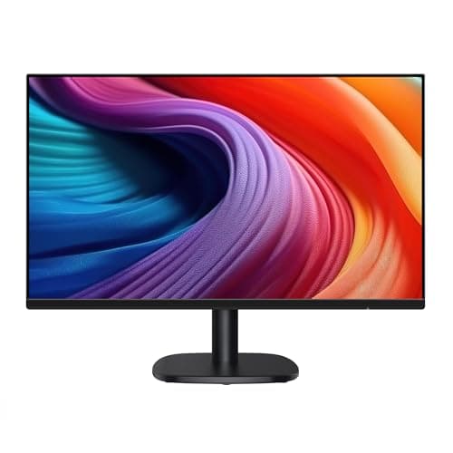 Image of Amazon Basics 24-inch Monitor, FHD 1080P, Max 100 Hz, VESA Compatible, Built-in Speakers, Black