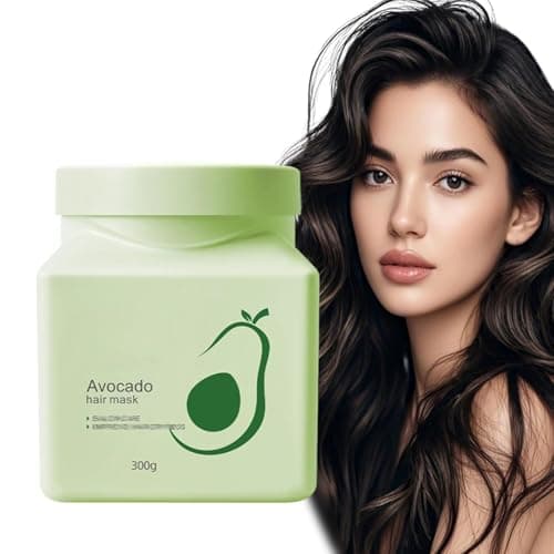 Image of Avocado Hair Mask For Intensive Care, Hair Mask Avocado, AvocadoConditioner For Hair, Deep Conditioning AvocadoOil HairMask, Hydrates, Nourishes & Repairs (1Pcs)