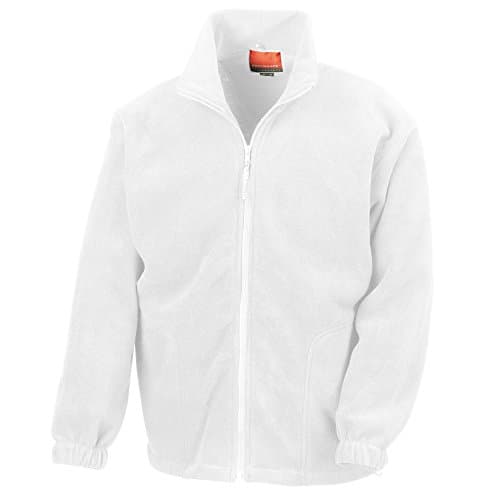 Image of Result Mens Full Zip Active Fleece Anti Pilling Jacket (L) (White)