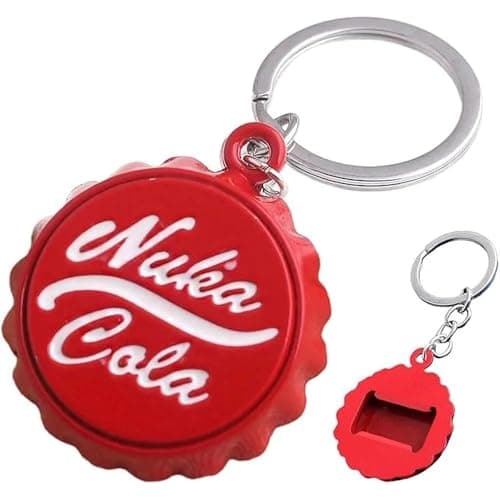 Image of 1PCS Bottle Opener Keyring Cute Drink Bottle Opener Keychain Game Car Keyring for Women Men Unique Bag Jewelry Love Beer Gift for Christmas and Birthday(Red