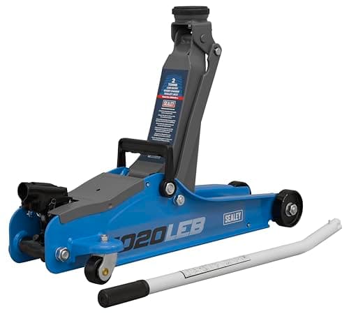 Image of Trolley Jack 2 Tonne Low Profile Short Chassis - Blue