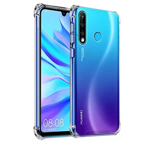 Image of Hually case for Huawei P30 lite, Crystal Clear [Anti Yellow] Anti fingerprint, Ultra Thin Designed, Drop Protection, Fully Protective Smartphone, cover for p30 lite phone case and Nove 4e phone case