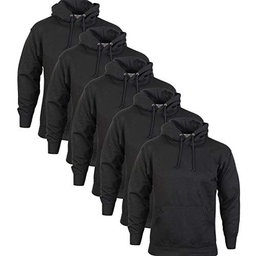 Image of Absolute Apparel Pack 5 AA Urban Pullover Hood AA22 Black XL