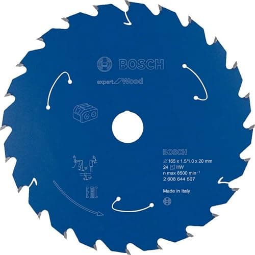 Image of Bosch Professional Circular Saw Blade Expert (for Wood, 165 x 20 x 1.5 mm, 24 Teeth; Accessories: Cordless Circular Saw) 2608644507