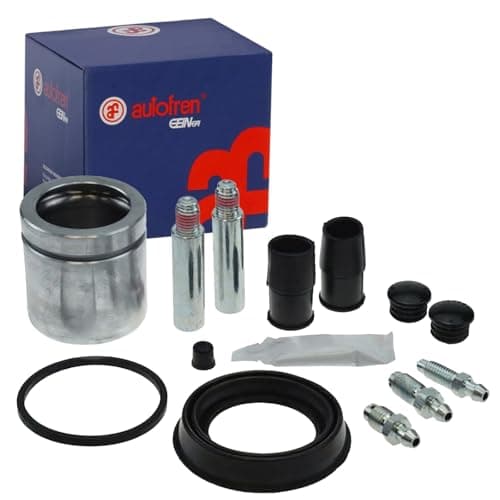 Image of AUTOFREN SEINSA D43393S Front Brake Caliper Repair Kit Compatible with VW Golf IV Hatchback 1J1 Golf VI 5K1 Golf V Hatchback 1K1 Polo Hatchback 6R1, 6C1 Touran 1T1, 1T2 Passat Variant 3C5