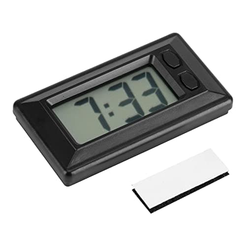 Image of Haosie Mini Digital Clock, LCD Digital Table Car Clock with Adhesive Pad for Dashboard, Home, Desk, Office