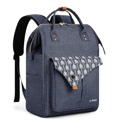 Image of Lekesky Laptop Backpack Women 15.6-17 Inch laptop Rucksack Bag, Ladies Backpack for Travel, Work, College (BLUE, 15.6inch)