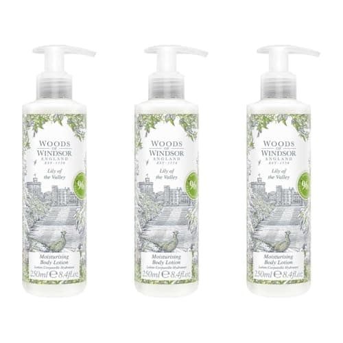 Image of Woods of Windsor Lily of the Valley Moisturising Body Lotion, 250ml, Pack of 3