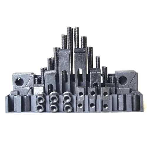 Image of KATSU 58PCs Milling Clamping Kit M12 Metric Engineering Precision Universal T-Slot Clamp Set for CNC Lathe Mill Metal Cutting Machine Mold Tool 402216