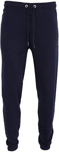 Image of JMA Trading Men's Open Hem Jog Pants Plain Jogging Bottoms Fleece Pants Sports Trousers Jogging Bottoms Plus Size Small to 2XL (Navy, Medium)