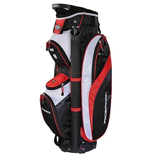 Image of Prosimmon Tour 14 Way Cart/Trolley Golf Bag Black/Red