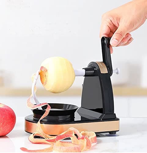 Image of Hand-cranked Rotary Apple Peeler Fruit and Vegetable Potato Peeler for Kitchen,Apples, Pears, Kiwi, Tomatoes, Vegetables and Fruits Quickly