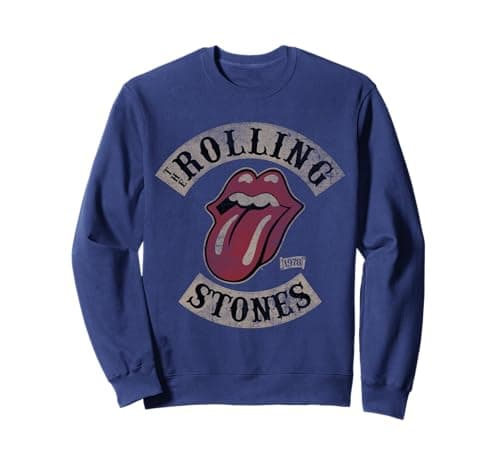 Image of Official The Rolling Stones Vintage Tour 1978 Navy Blue Sweatshirt