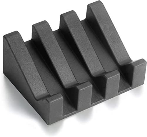 Image of Silicone Soap Holder Minimalist Design/Soap Dishes for Bathroom/Sponge Holder for Kitchen/Soap Dish for Shower (Black)