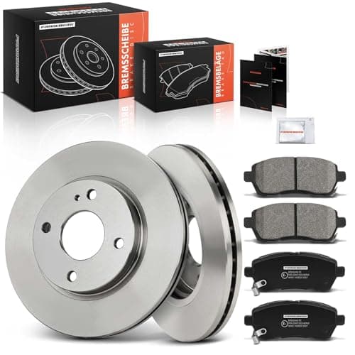 Image of Frankberg Brake Kit incl. 2x Brake Disc + 4x Brake Pad Rear Compatible with Santa Fé III DM DMA Santa Fé II CM Sorento II XM Replace# 583022MA00, 583022PA70