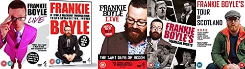 Image of Frankie Boyle 5 DVD Collection - Frankie Boyle Collection Live / If I Could Reach Out Through Your TV / The Last Days of Sodom / Tramadol Nights / Tour of Scotland DVD