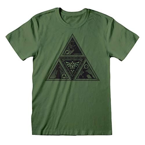 Image of Legend of Zelda Men's T-Shirt, 100%, Dark Green, XXL